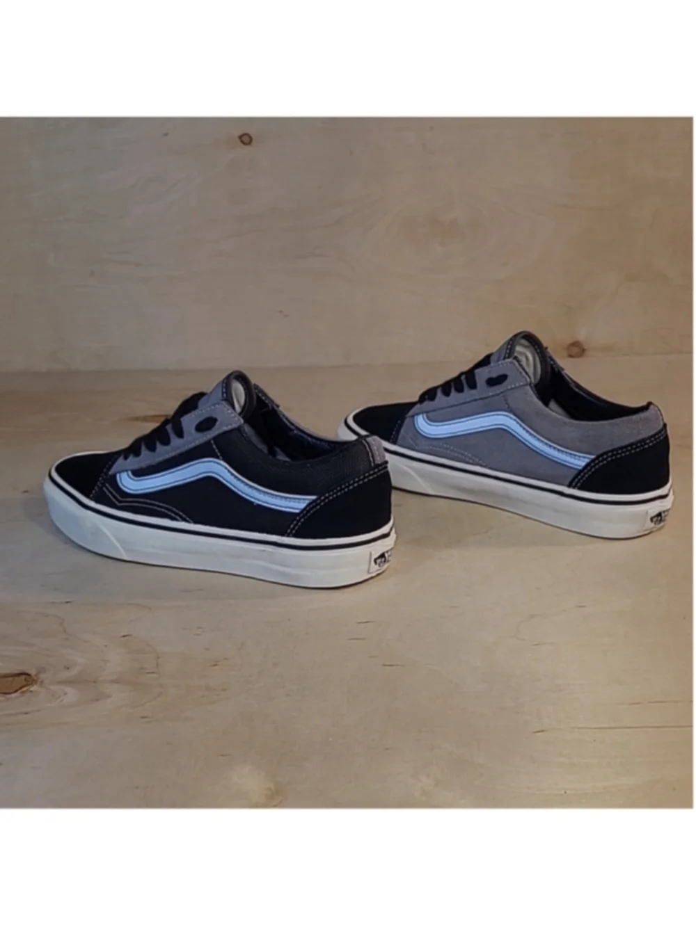 Vans Old Skool Low Tops Casual Skateboarding Shoes Unisex Black Gray 5 Men's
